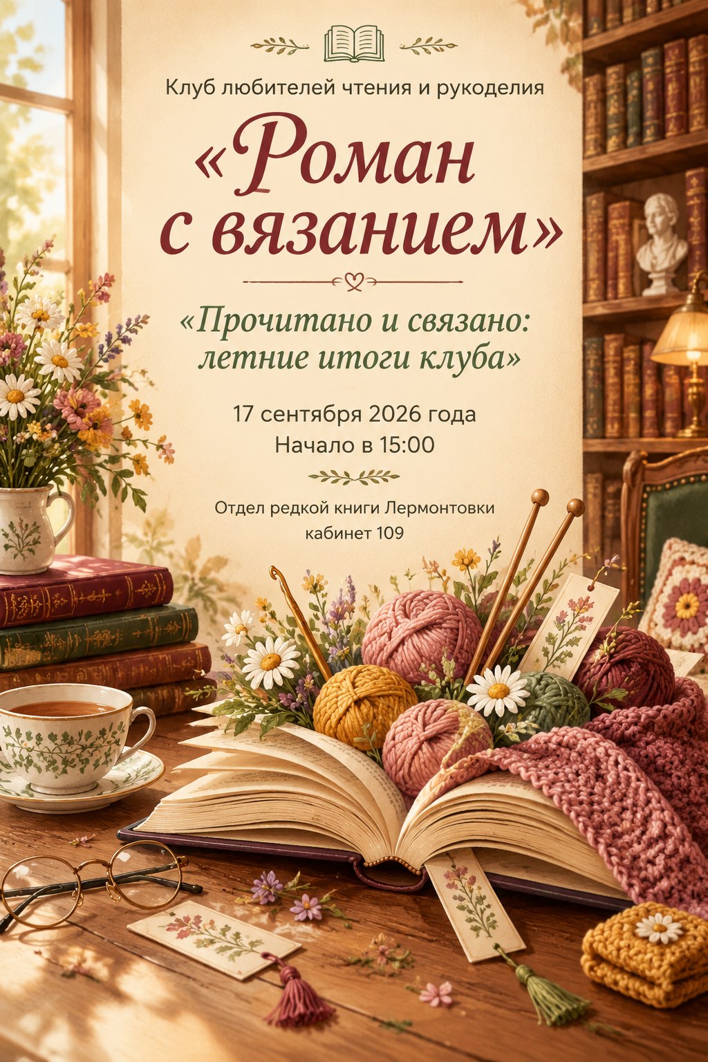 Клуб «Роман с вязанием»: новая встреча